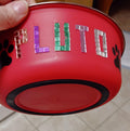 Custom dog and cat feeding bowl by My Store, showing a colorful ceramic bowl with personalized design for pets.