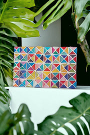 Mosaic Plant Stand | Kitchen Riser | Plant Riser | Decor Riser | Decorative Stand | Mosaic Plant Gift | Colorful Tile Gift | Table Riser