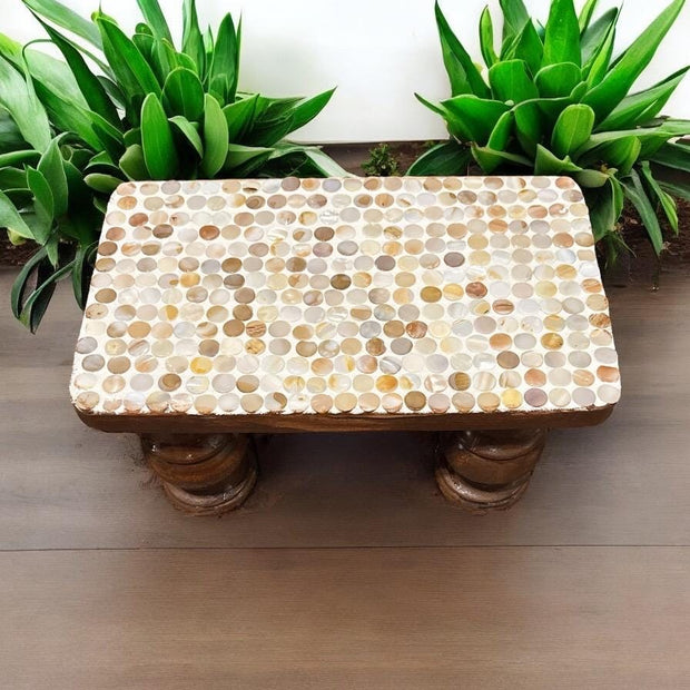 Kitchen Riser | Plant Stand | Table Riser | Mosaic Art Gift | Plant Riser | CounterTray  | Decorative Plant Gift | Mother of Pearl Mosaic
