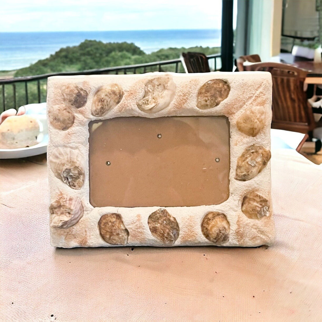 Beach-themed picture frame by My Store with a coastal design, perfect for displaying beach memories or seaside photos.