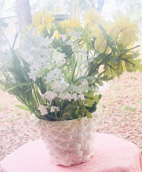 Seashell Beach Plant Pot