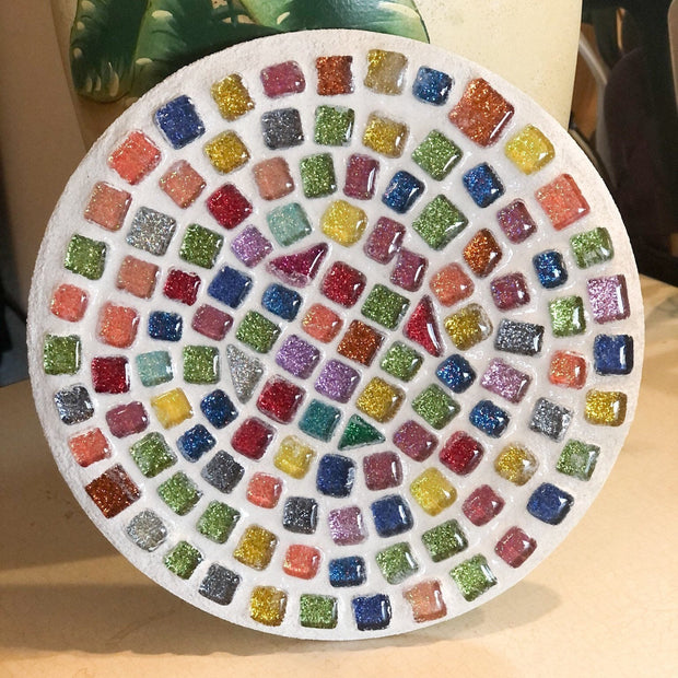 Trivet, Mosaic,Hot Plate, Plant Stand, Candle Base, Coffee Mug Base