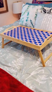 Breakfast Tray | Laptop Tray | Mosaic Tray | Mosaic Tile Tray | Lap Desk | Bed Tray Table | Couch Tray | Portable Tray | Folding Tray