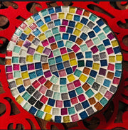 Decorative Indoor Plant Stand | Mosaic Plant Stand | Colorful Plant Stand | Mosaic Tile Gift | Boho Plant Holder | Mosaic Plant Gift