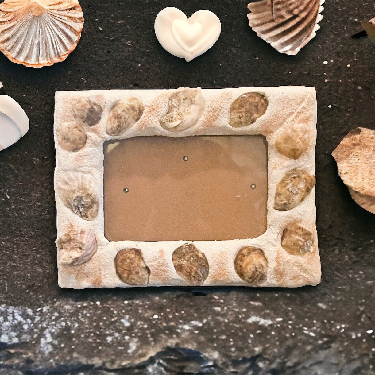 Beach picture frame from My Store showing a coastal-themed wooden frame with seashell accents and a photo placeholder.
