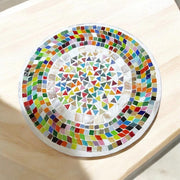 Rainbow Serving Platter | Mosaic Platter | Mosaic Plate | Mosaic Tray | Decorative Glass Platter | Boho Serving Dish | Boho Serving Platter