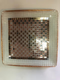 Handcrafted stained glass star suncatcher with vibrant colors and intricate design, perfect for window decoration.