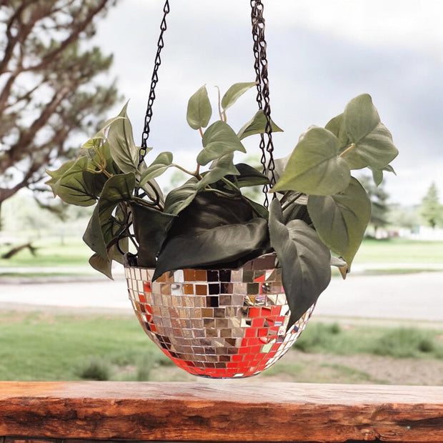 Mirrored Hanging Planter