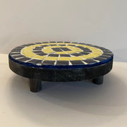 Large Yellow & Blue Plant Stand