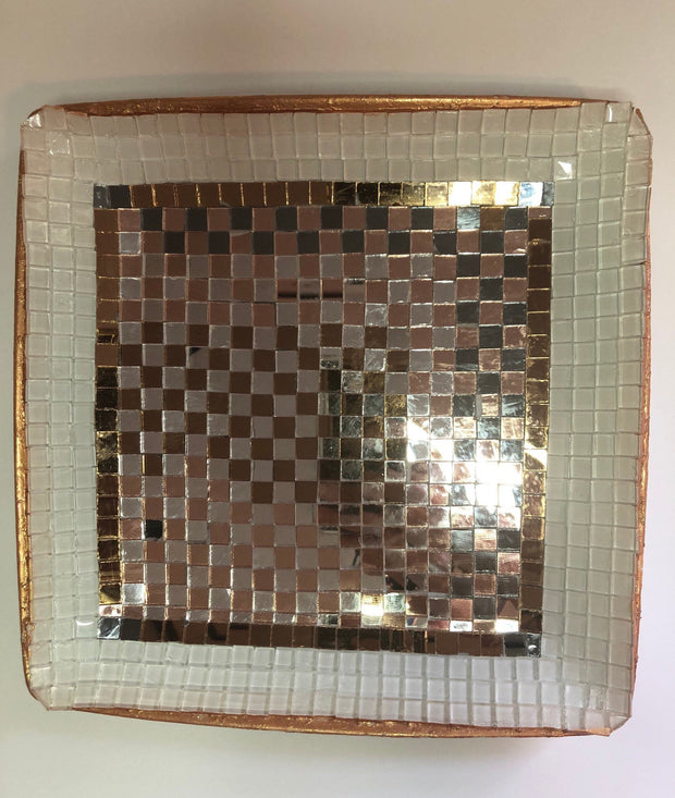 Decorative Square Gold Platter