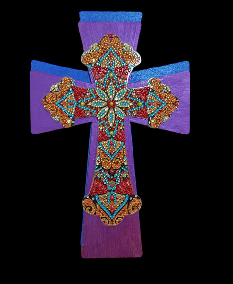 Handmade Decorated Christian Cross/ Wall Hanging