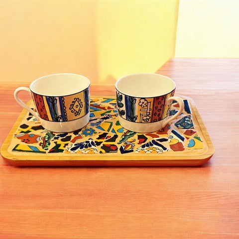 Mosaic Tray | Tile Tray | Mexican Tray | Coffee Table Tray | Trinket Tray | Coffee Tray| Display Tray | Plant Tray| Mosaic Gift