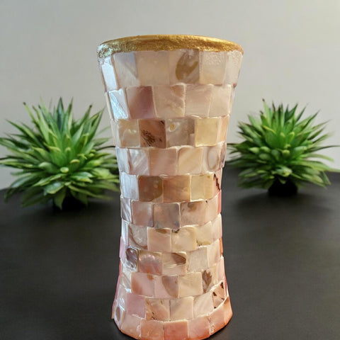 Mother of Pearl Tall Vase