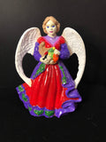 Hand-painted Harvest Angel figurine by My Store, detailed angel with autumn-themed colors and intricate painted design.