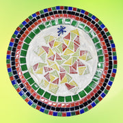 Handmade | Mid-Century Modern Decor| Holiday Tree Mosaic Plate|