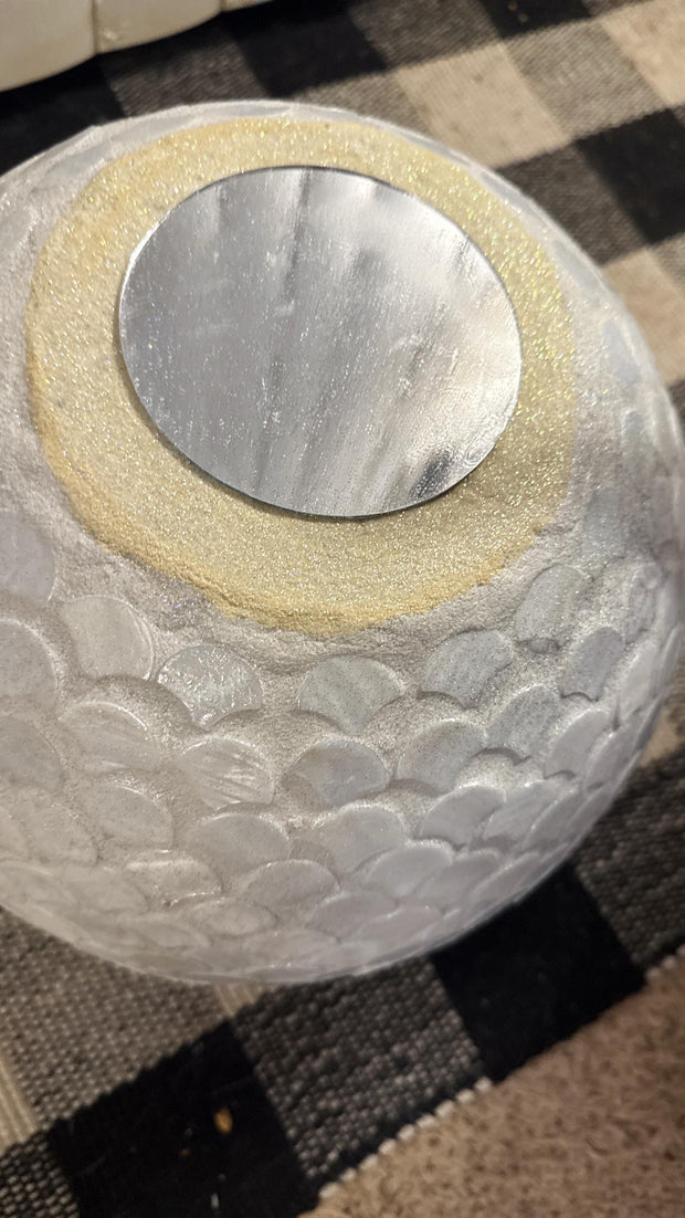 Mother of Pearl Planter | Large Planter | 12 Inch Planter | Extra Large Vase | Mosaic Planter | Large White Plant Pot | Pearl Mosaic