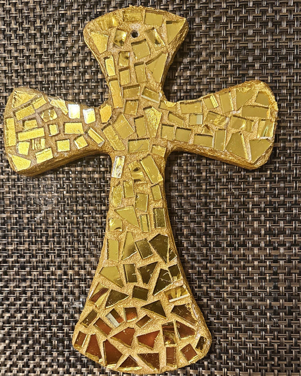 Gold Christian Wall Cross
