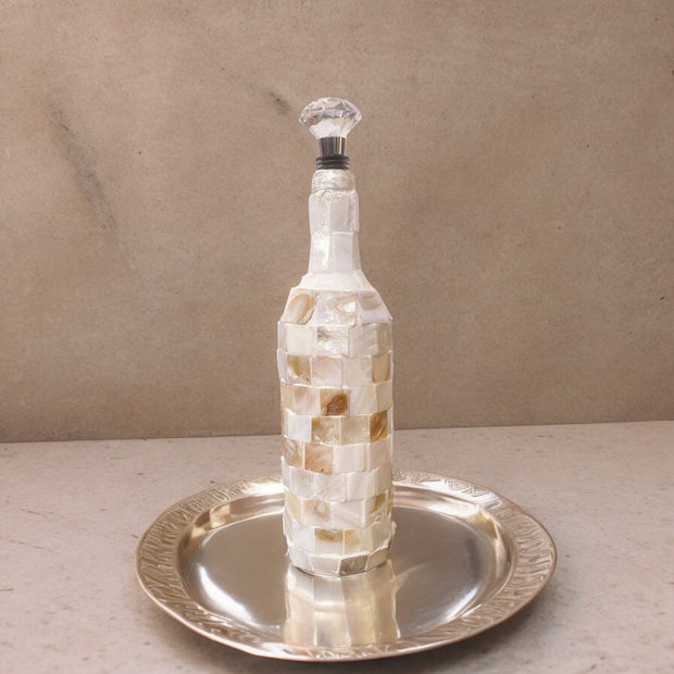 Mother of Pearl Decanter | Wine Decanter | Mosaic Decanter | Wine Mosaic | Wine Lover Gift | Wine Carafe | Bar Cart Decor | Wine Accessories