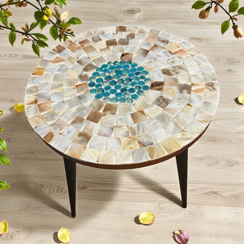 Tall Mother Of Pearl Plant Stand | Side Table | Plant Table