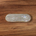 Rose quartz and slate mandala mosaic wall art featuring intricate patterns and vibrant colors for decorative home display.