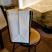 White and Red  All Purpose Tote Bag -Handpainted
