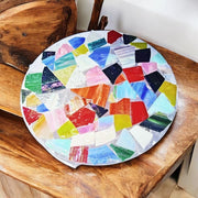 Colorful Indoor Plant Stand | Mosaic Plant Stand | Multicolored Plant Stand | Mosaic Tile Gift | Boho Plant Holder | Rainbow Plant Gift