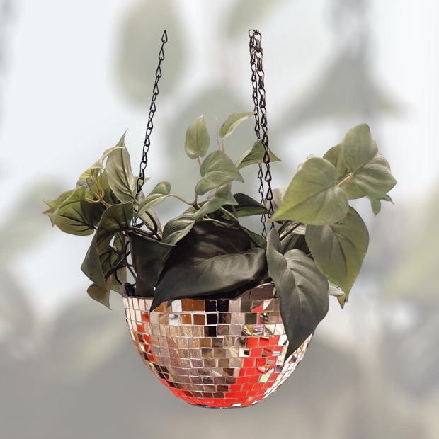 Mirrored Hanging Planter