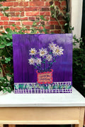 Original paper quilling flower pot artwork featuring intricate floral designs, created by My Store.