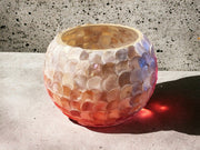 Mother of Pearl Pot | 10 Inch Planter | White Plant Pot | Mosaic Planter | Mosaic Vase | Pearl Plant Pot | Pearl Planter | Dopamine Decor
