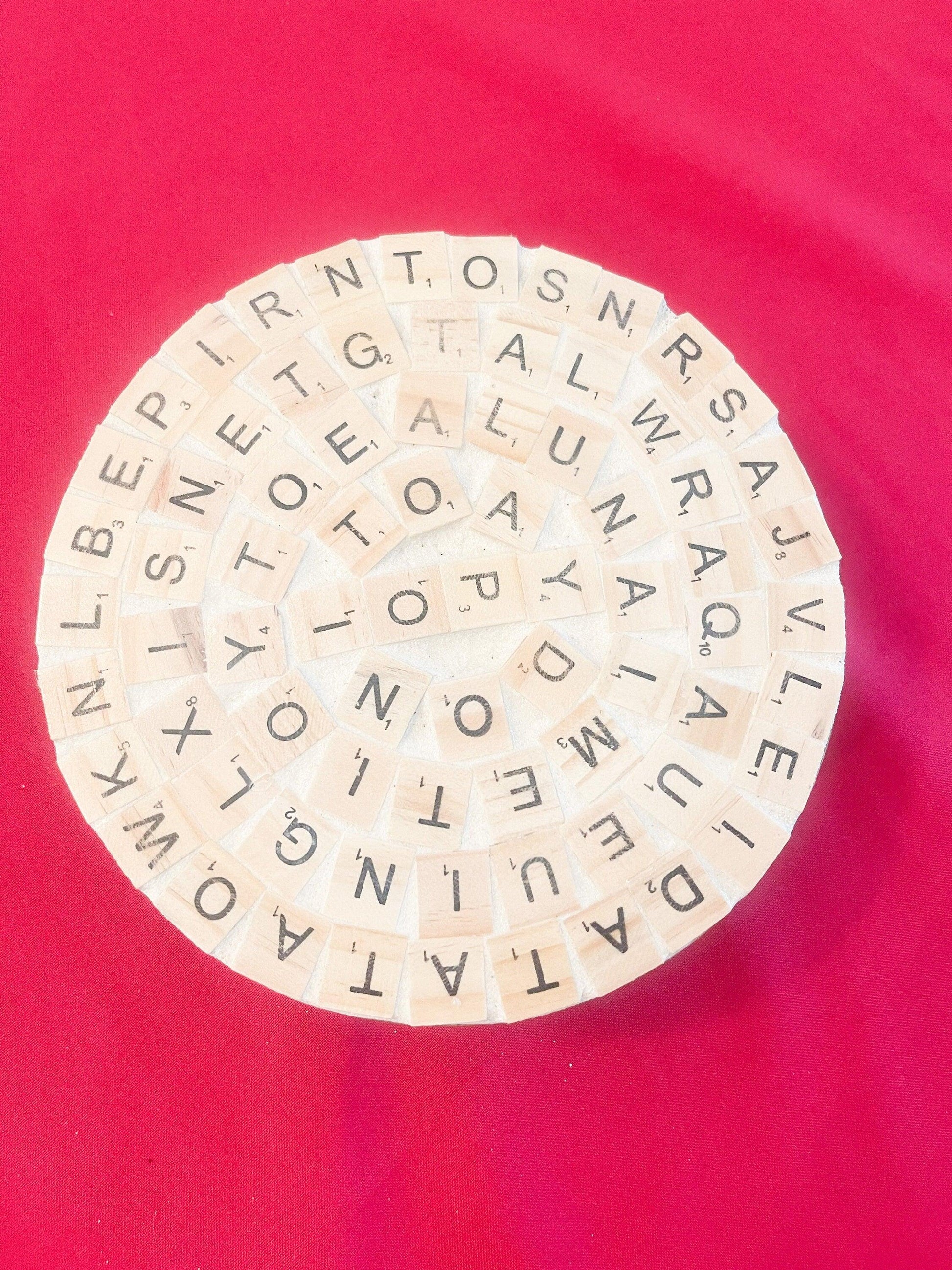 Decorative plant stand featuring a word game design, ideal for home or office plant display, by My Store.