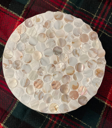 Large Mother of Pearl Decorative Stand