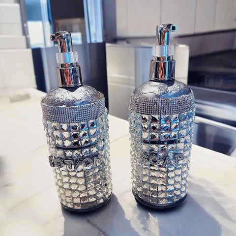 Soap Dispenser | Lotion Dispenser | Mosaic Bottle | Mosaic Soap | Bathroom Pump Bottle | Kitchen Pump Bottles | Mosaic Gift | Pump Bottles