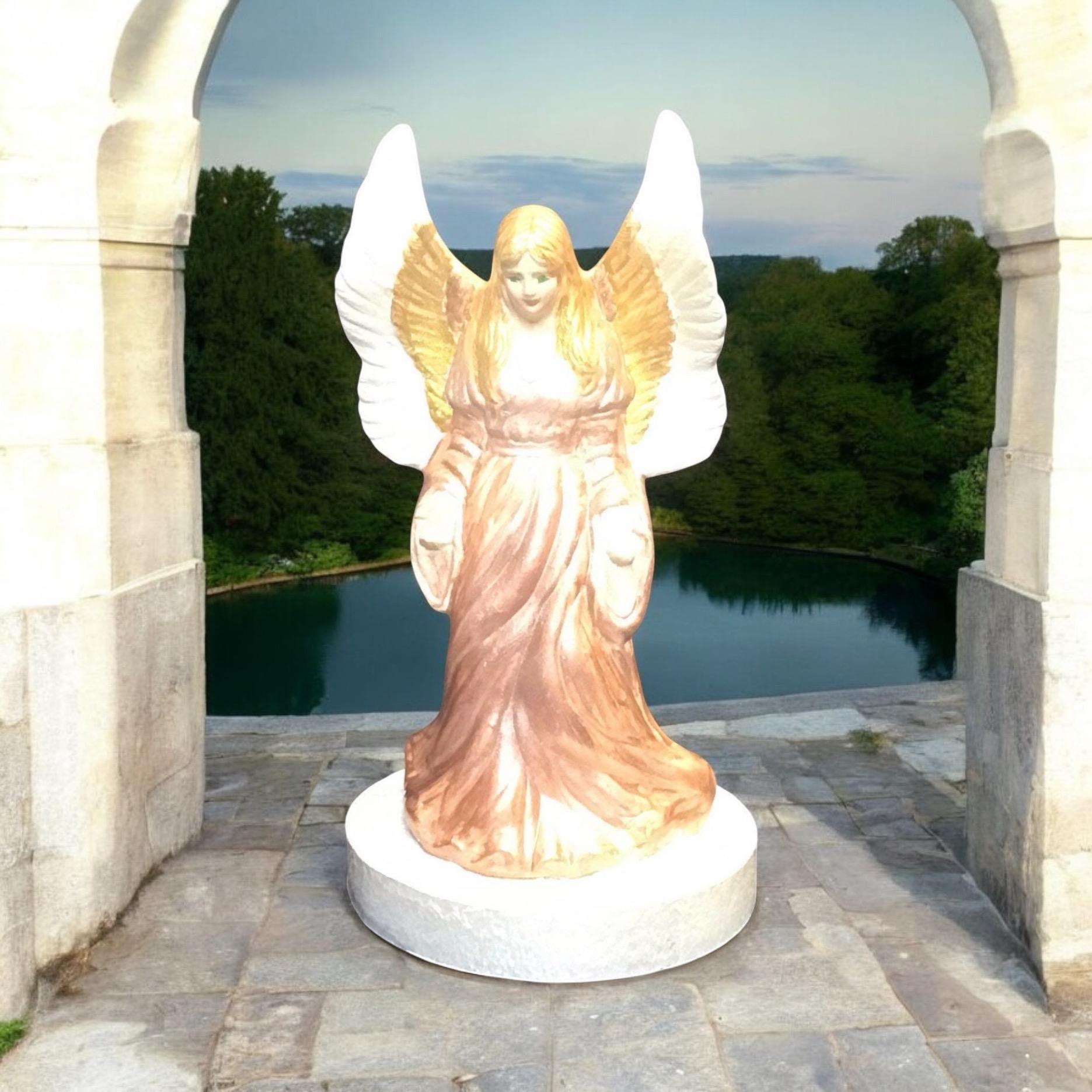 Ethereal Guardian Angel statue by My Store showing a serene angel figure with detailed wings and flowing robes.
