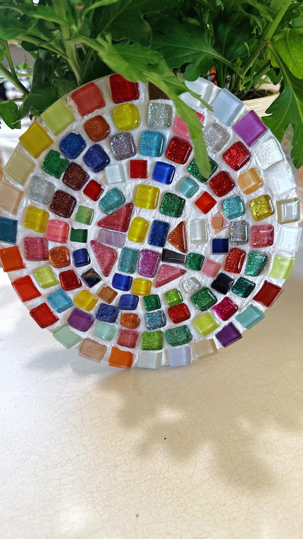 Trivet, Mosaic,Hot Plate, Plant Stand, Candle Base, Coffee Mug Base