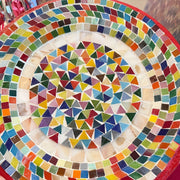 Rainbow Serving Platter | Mosaic Platter | Mosaic Plate | Mosaic Tray | Decorative Glass Platter | Boho Serving Dish | Boho Serving Platter
