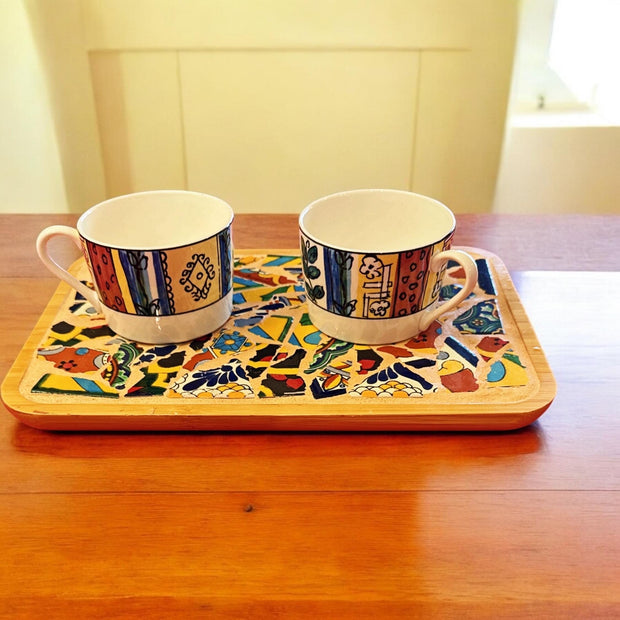Mosaic Tray | Tile Tray | Mexican Tray | Coffee Table Tray | Trinket Tray | Coffee Tray| Display Tray | Plant Tray| Mosaic Gift