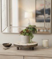 Large Mother of Pearl Decorative Stand