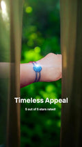 Deep blue glass cuff bracelet with smooth finish and open design, stylish accessory perfect for everyday wear.