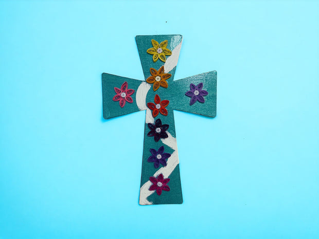 Handmade Decorated Christian Cross/ Wall Hanging