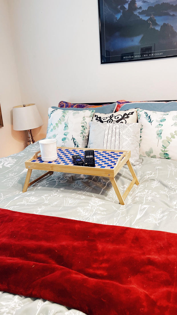 Breakfast Tray | Laptop Tray | Mosaic Tray | Mosaic Tile Tray | Lap Desk | Bed Tray Table | Couch Tray | Portable Tray | Folding Tray