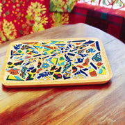 Mosaic Tray | Tile Tray | Mexican Tray | Coffee Table Tray | Trinket Tray | Coffee Tray| Display Tray | Plant Tray| Mosaic Gift