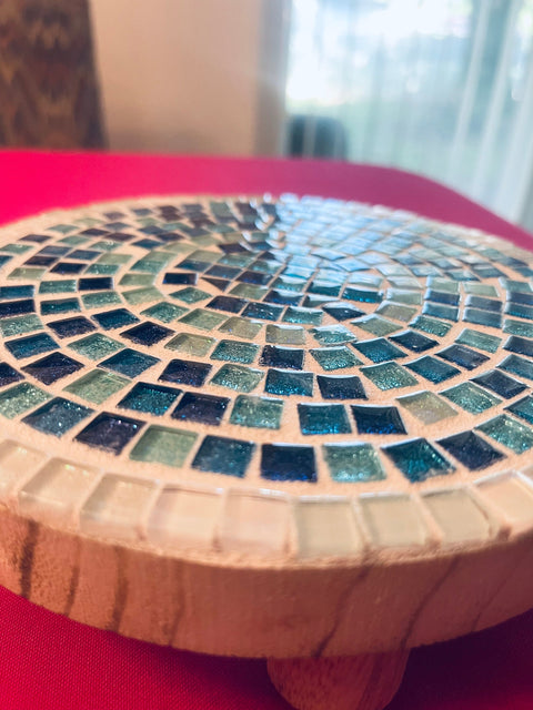 Turquoise Plant Stand