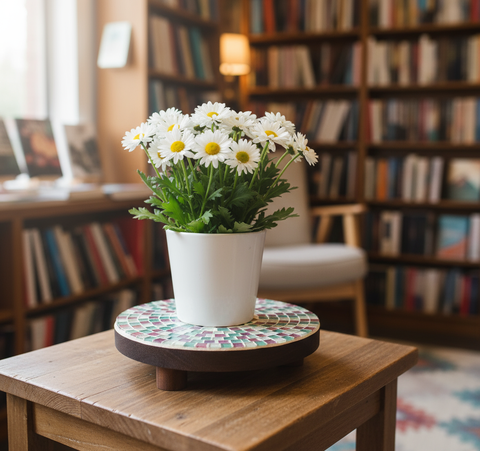 Plant Stand- Pink, Green, and White