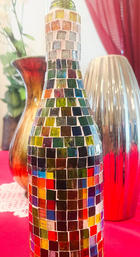 Stained Glass  Look Wine Decanter