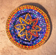 Simple Star | Mosaic Plate | Mid-Century Modern Decor| stained Glass Wall Art