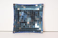 Handcrafted mosaic mirror glass dish with colorful geometric patterns, showcasing intricate tile work and reflective surface.