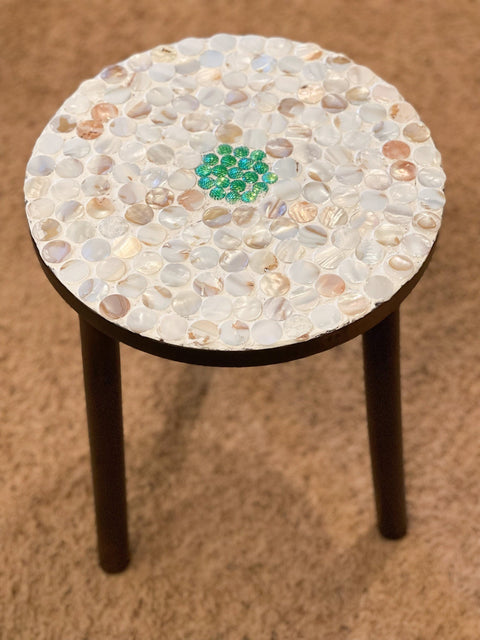 Tall Mother Of Pearl Plant Stand