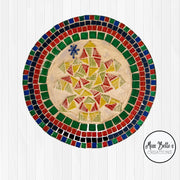 Handmade | Mid-Century Modern Decor| Holiday Tree Mosaic Plate|