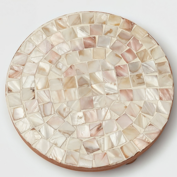 Large Mother of Pearl Decorative Stand