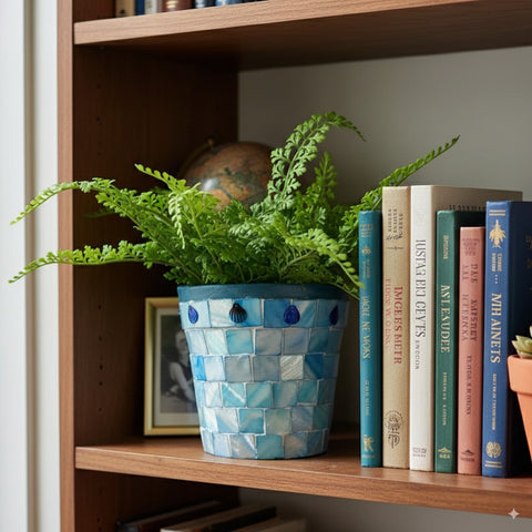 Turquoise Mother of Pearl Planter